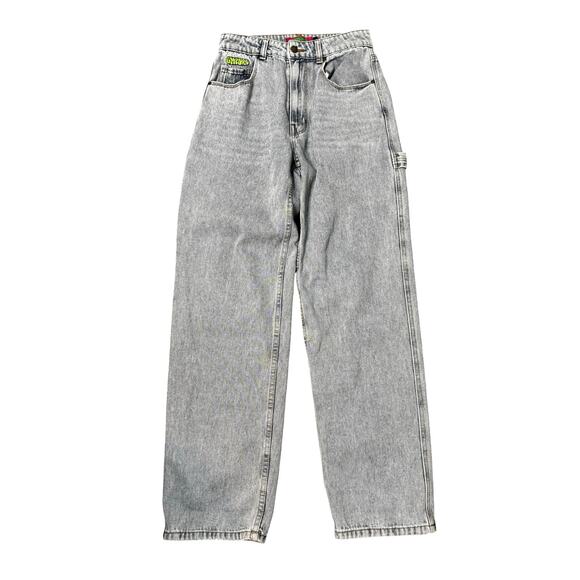 Empyre Denim - Empyre Tori Jeans Womens Skate Baggy Straight Blue High Waist Jeans Size 4